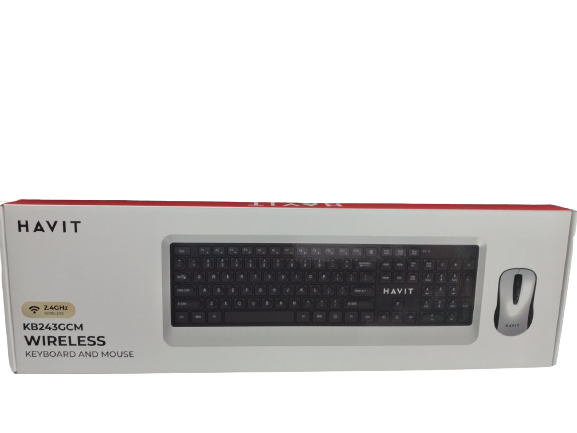 COMBO CLAVIER SOURIS SANS FIL HAVIT 243