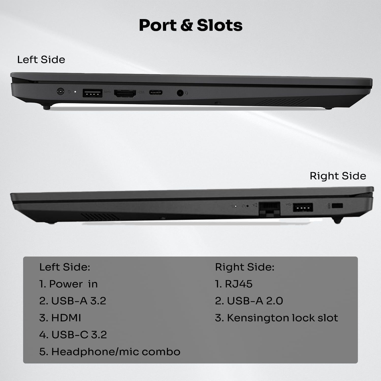 LAPTOP LENOVO V15 G4 | Ryzen 5 7520U / 8GB / 512 GB SSD / 15.6” FHD